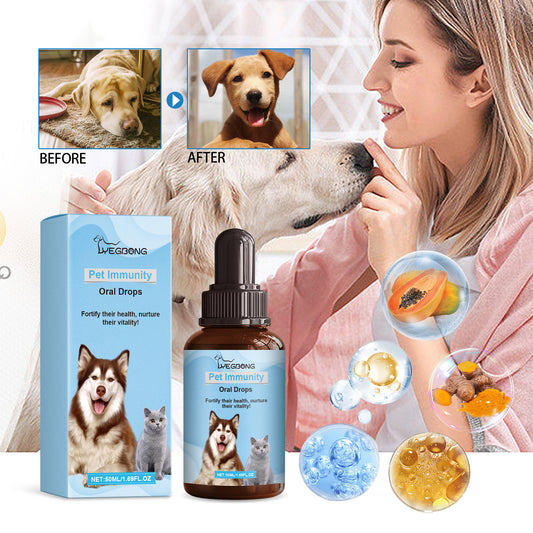 Pet Immunity Drops – Oral Supplement for Cats & Dogs to Support Immune Health