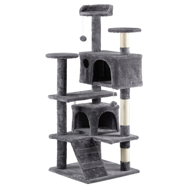Cat Climbing Tower – 53-Inch Multi-Level Activity Tree for Indoor Cats