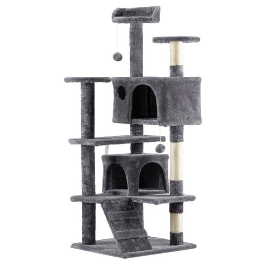 Cat Climbing Tower – 53-Inch Multi-Level Activity Tree for Indoor Cats