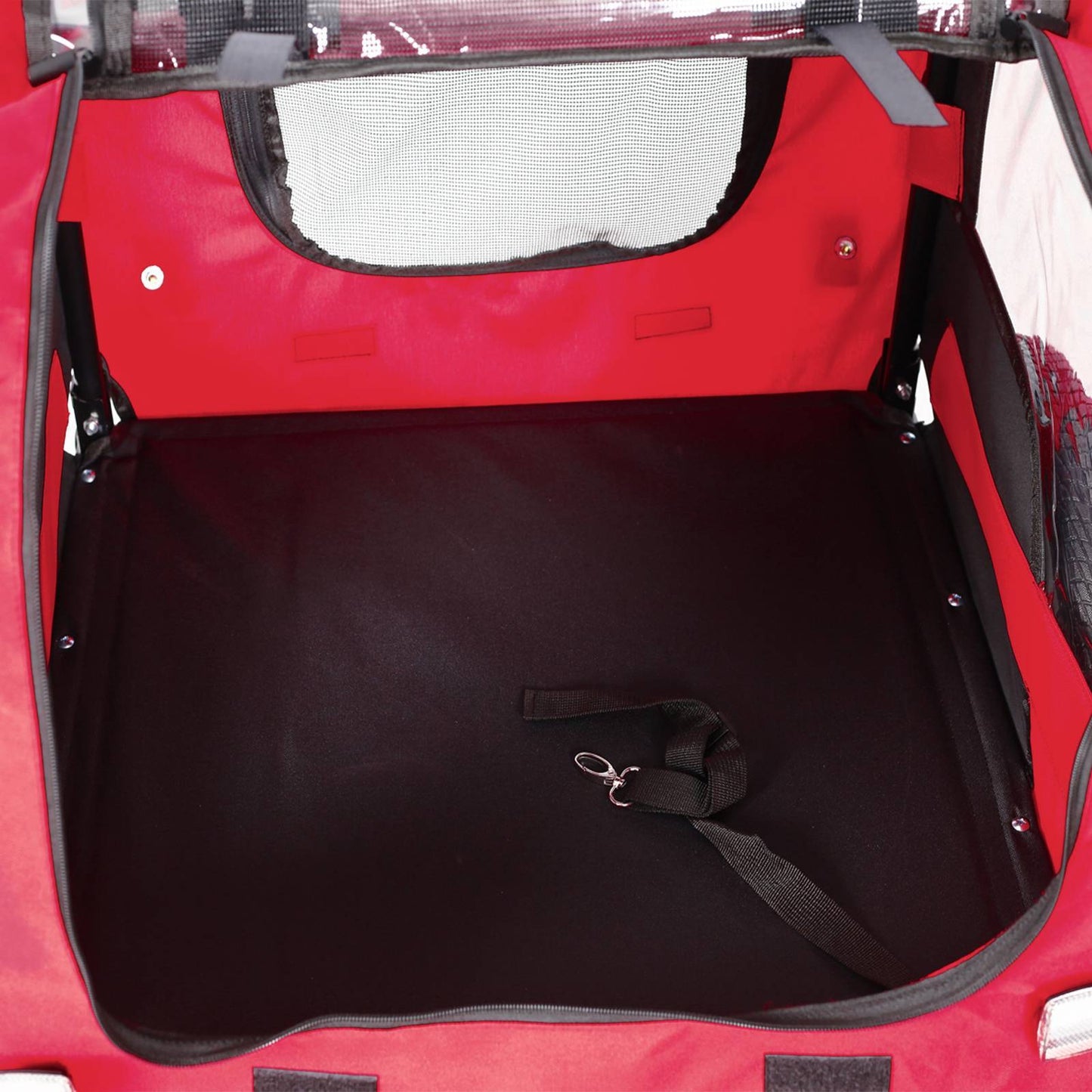 Dog Bicycle Trailer – Foldable Outdoor Pet Carrier with Safety Reflectors