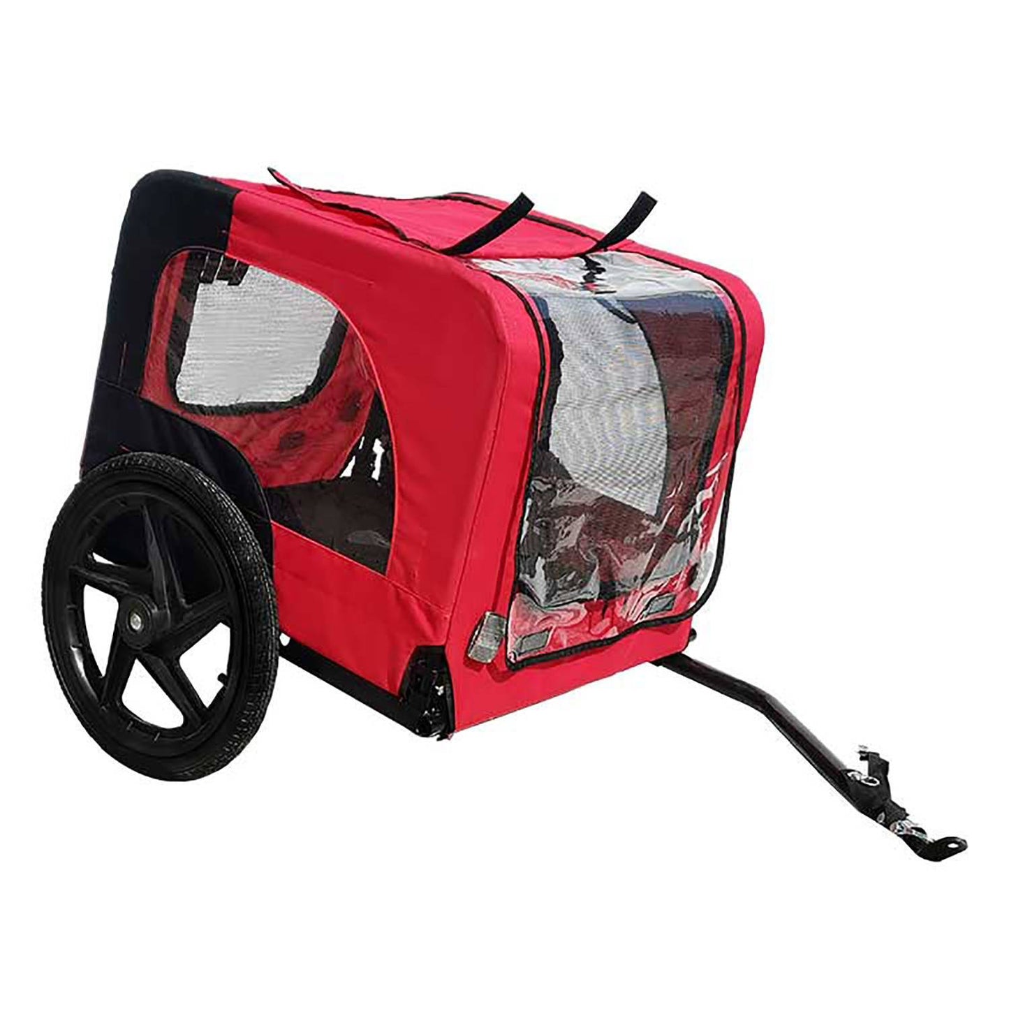 Dog Bicycle Trailer – Foldable Outdoor Pet Carrier with Safety Reflectors